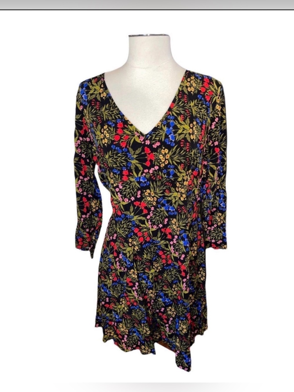 Old Navy Maternity Black Floral Dress
